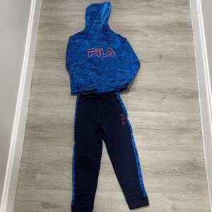 Fila Kids' Navy Joggers with Blue Trim